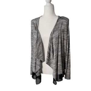 NWOT Women's Worthington Pointed Hem Drape Front Cardigan sz S